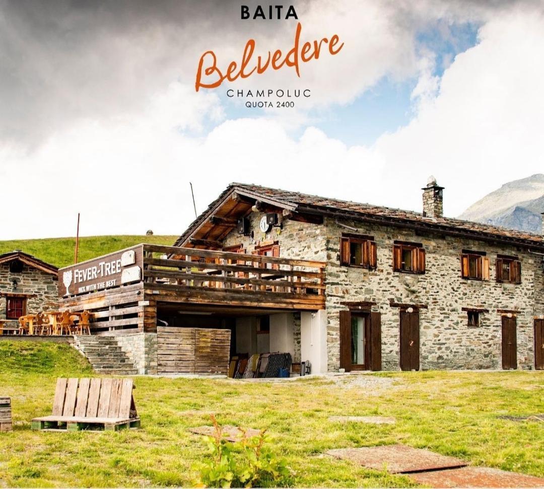 Rifugio Baita Belvedere Champoluc Eksteriør bilde